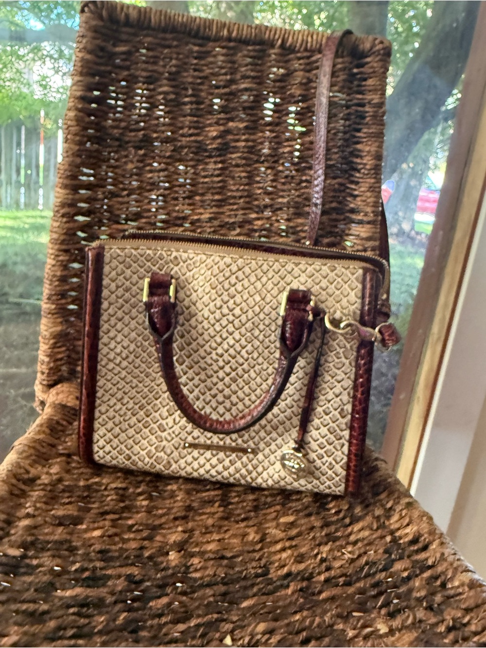 Brahmin Leather Satchel Handbag – Excellent Condition